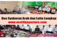 Doa Syukuran Arab dan Latin Lengkap Murah dihafal dan diingat