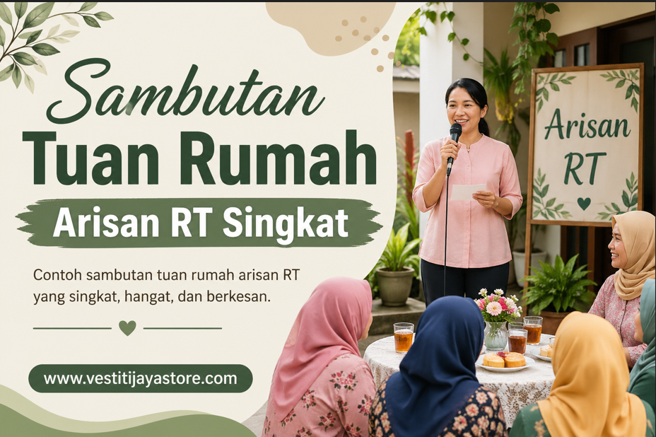 Sambutan Tuan Rumah Arisan RT Singkat