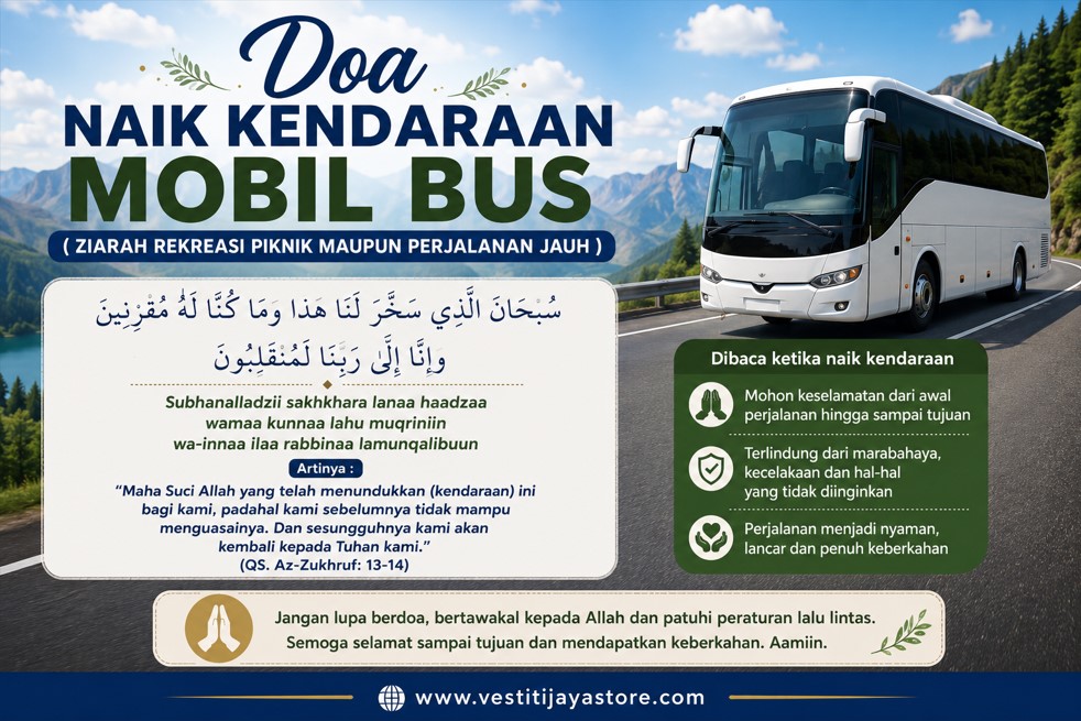 Doa Naik Kendaraan Mobil Bus